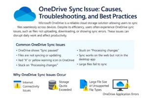 OneDrive Sync Issue: Causes, Troubleshooting
